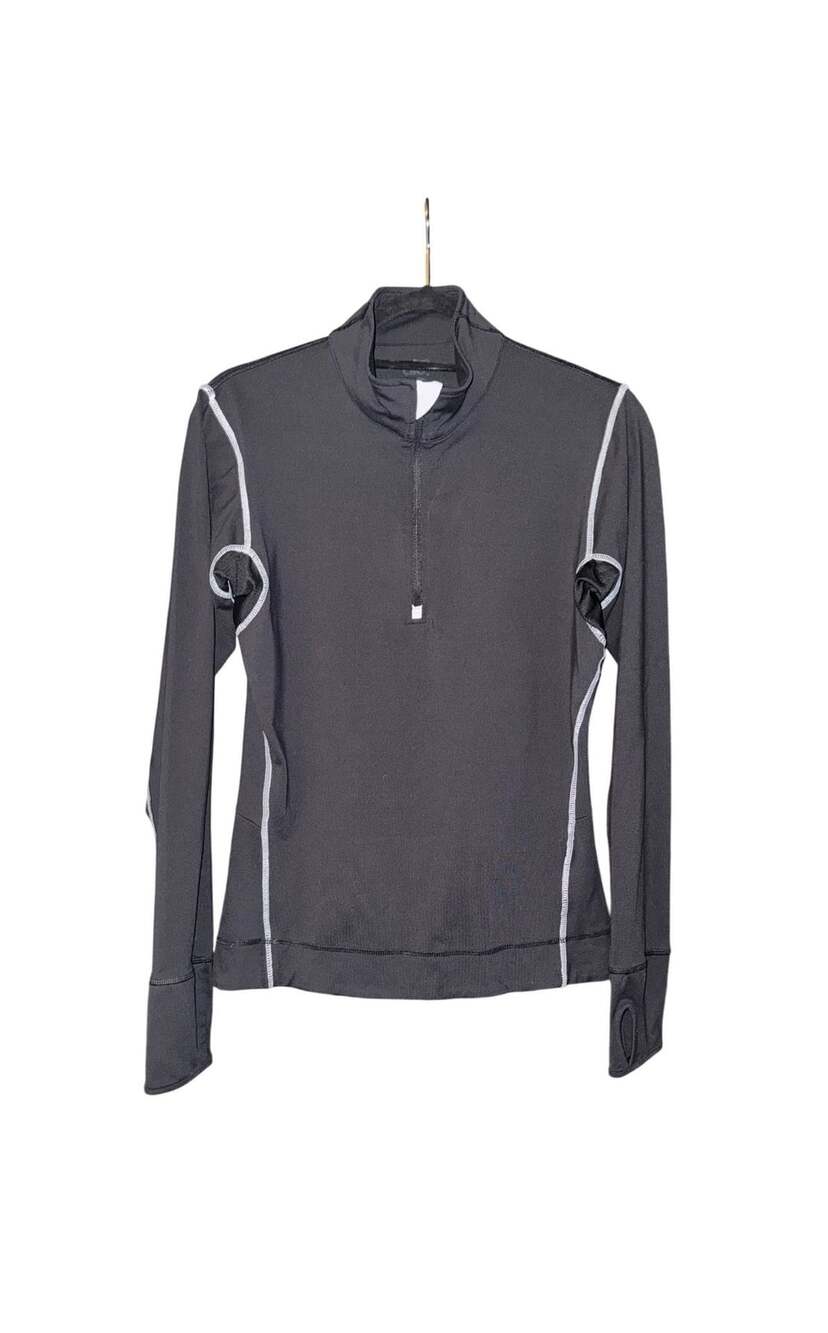 Alo Yoga 1/4 Zip Pullover Size S Black Athletic Top